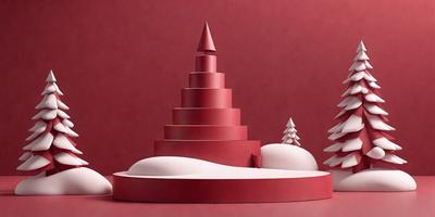 The primary subject of the image is a large red structure, possibly a castle or a tower, with a triangular shape. The setting is a red background, which creates a striking contrast with the red structure. The visual style appears to be a combination of digital art and illustration, as the structure is depicted in a detailed and intricate manner. The colors and mood of the image are predominantly red, giving it a bold and vibrant appearance.
